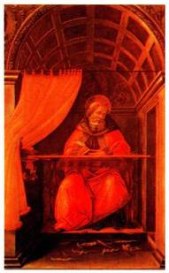 Batieelli: �San Agustin bere gelan idazten�.<br><br>